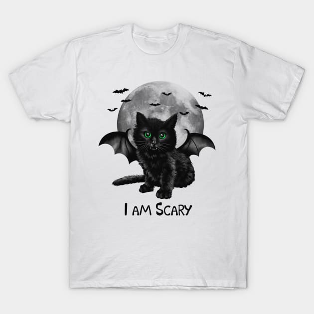 Scary Cat T-Shirt by Vincent Trinidad Art